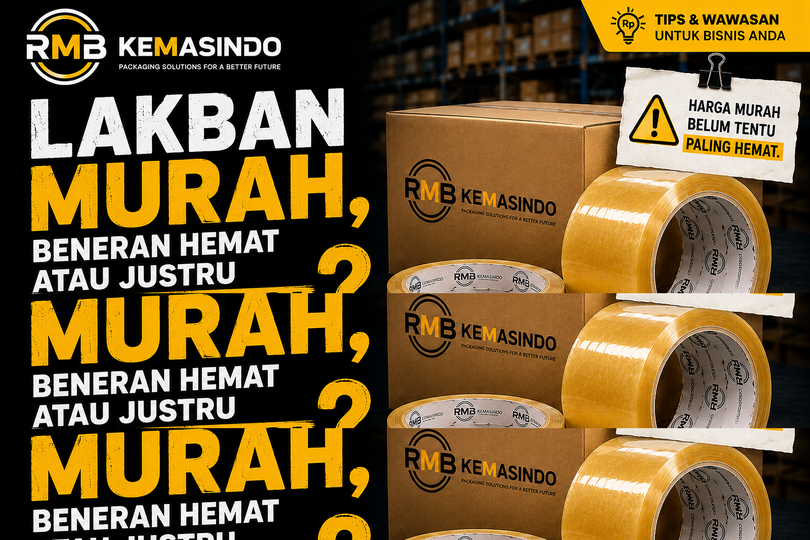Lakban Murah, Beneran Hemat atau Justru Bikin Rugi? Ini yang Jarang Dikasih Tahu Penjual