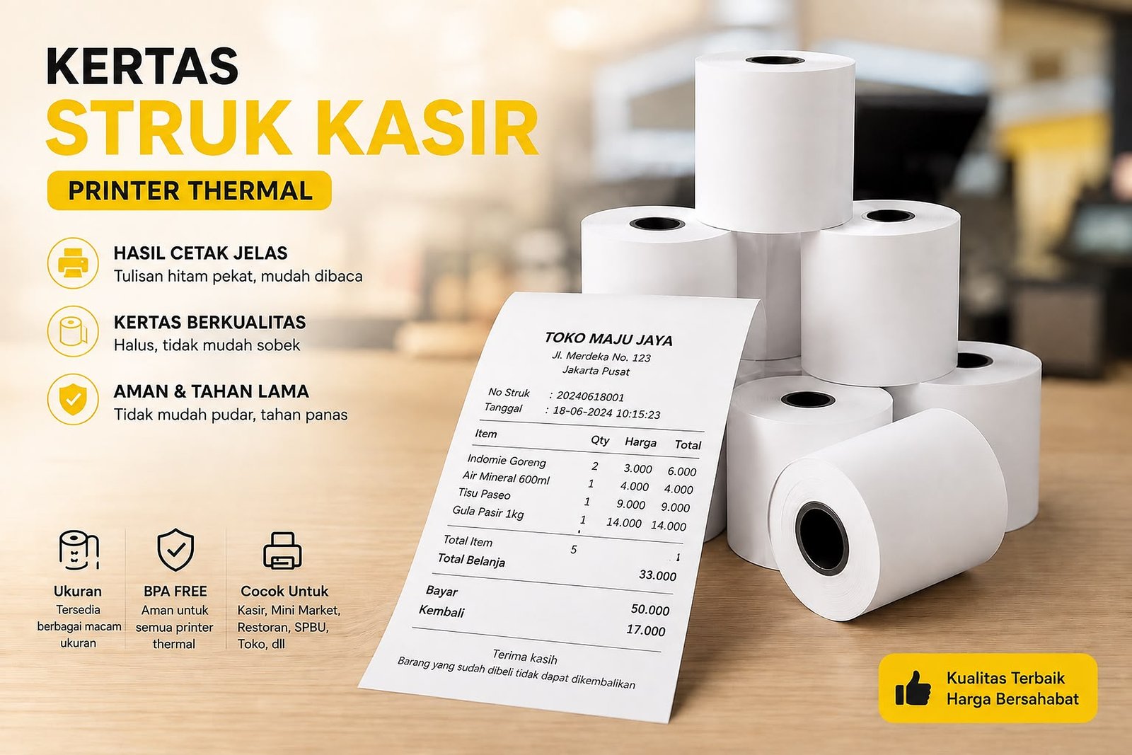 Kertas Kasir